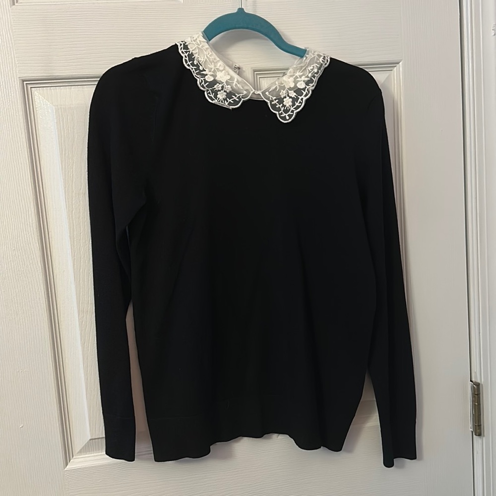 Lace Peter Pan Collar Sweater